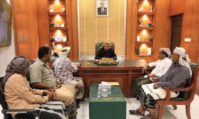 المحافظ بن ماضي يلتقي عدد من الشخصيات الاجتماعية والمواطنين