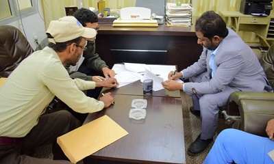 إجراء دور الاستلام والتسليم بين مديري مكتب وزارة الزراعة والري والثروة السمكية بالوادي والصحراء السلف والخلف 