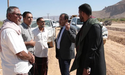 الوكيل العامري يتفقد اعمال السفلته في الخط المزدوج العنين – العقاد