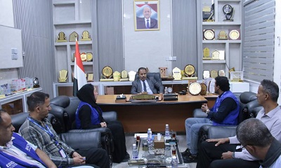 الوكيل العامري يطلع على تدخلات منظمة الهجرة الدولية في مديريات وادي حضرموت والصحراء