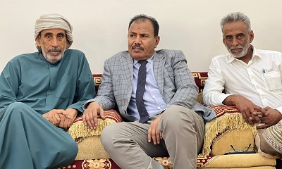 وكيل وادي حضرموت في زيارة خاصة للشيخ سالم صالح بن الصقر العامري 