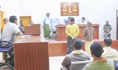 النطق بحكم قاتل الكثيري ومحاكمة قاتل بارجاش بالمكلا