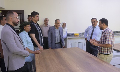 وكيل محافظة حضرموت للشؤون الفنية يفتتح معامل للهندسة المدنية والذكاء الاصطناعي بجامعة العرب