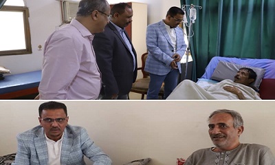 الأمين العام للمجلس المحلي بحضرموت يطمئن على صحة الأستاذ صالح باعامر والدكتور مبارك بامحمود