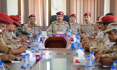 رئيس هيئة العمليات بوزارة الدفاع يزور مقر قيادة المنطقة العسكرية الثانية بالمكلا