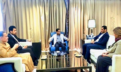 عضو مجلس القيادة الرئاسي البحسني يلتقي رئيس ونواب هيئة التشاور والمصالحة