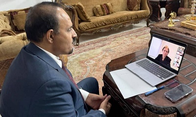 المحافظ بن ماضي يبحث مع سفيرة مملكة هولندا تفعيل مشروع تأهيل وادي حجر والترتيبات لزيارة رسمية للمكلا