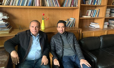 رئيس دائرة العلاقات العامة والخارجية بمؤتمر حضرموت الجامع يلتقي نائب رئيس تحرير جريدة الأهرام المصرية