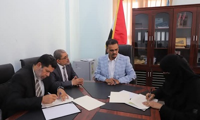توقيع اتفاقية تعاون بين جامعة حضرموت وإدارة البحوث بالمحافظة