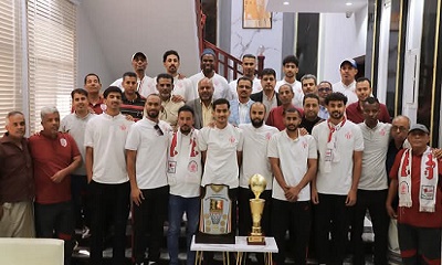 المحافظ بن ماضي يوجه بتكريم بعثة نادي شعب حضرموت