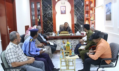 الوكيل العامري يطلع على الخطة الامنية والتنظيمية لشهر رمضان المبارك بمديرية سيئون