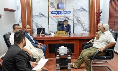 النائب البحسني يطلع على البرامجية الرمضانية لقطاع تلفزيون حضرموت