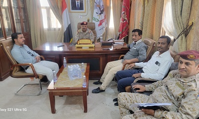 العامري والعمودي في زيارة لقائد المنطقة العسكرية الاولى قائد اللواء 37 مدرع اللواء/ الجعملاني 