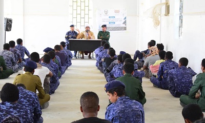 إدارة التوجيه المعنوي بشرطة وادي حضرموت تدشن البرنامج التوجيهي الرمضاني بتنفيذ محاضرة دينية لمنتسبي شرطة الدوريات وأمن الطرق