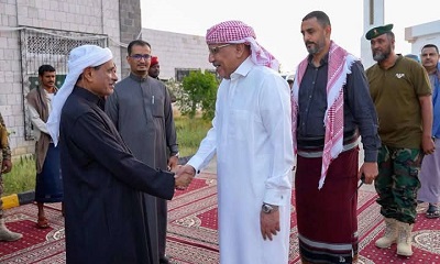 رئيس الجمعية الوطنية يحضر مأدبة إفطار كبار المسؤولين بحضرموت