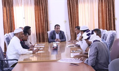 سيئون: تسليم مشروع شبكة المياه الرئيسية لمنطقة السحيل الغربي للجهة المنفذة