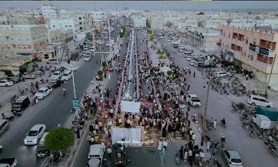 بدعم وحضور رسمي وشعبي بالشحر مبادرة «سفرة إفطار الصائم 2 الشبابية» تواصل مشوار العطاء الرمضاني 