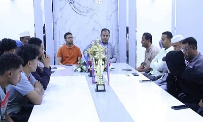 الوكيل العامري يُشيد بإنجاز شباب نادي سيئون