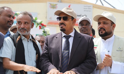 محافظ حضرموت يضع حجر الأساس لمشروع وحدة صحية كنواة لمشفى مستقبلي بمدينة ميفع ويتفقّد المركز الصحي بحصيحصة