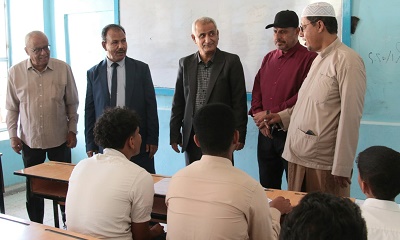 الوكيل العامري يدشّن اختبارات الفصل الدراسي الثاني للعام الدراسي 2024–2025م