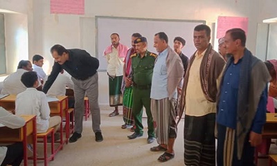 مدير عام مديرية ساه يدشن اختبارات النقل للعام الدراسي 2024 – 2025م