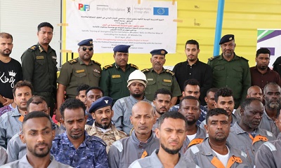 منتدى التنمية السياسية يختتم الدورة التدريبية العملية على آليات ومعدات الدفاع المدني لرجال الدفاع المدني