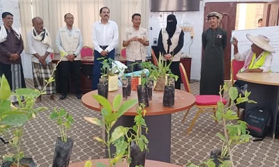 الشيخ بن عبودان يتفقد مراكز التدريب الزراعي بمديرية ساه 