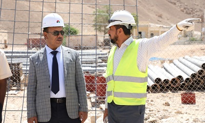 الوكيل العامري يتفقد سير العمل في مشروع مختبر المياه والصرف الصحي بسيئون