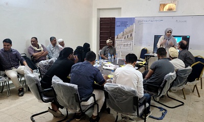 بتمويل من التحالف الدولي لحماية التراث”ألِف” .. تنفيذ اول ورشة عمل ضمن مشروع الحفاظ على العمارة في شبام