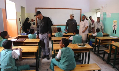 مدير إدارة التربية والتعليم بمديرية سيئون يزور مدارس ذوي الاحتياجات الخاصة ويتفقد سير امتحانات النقل للعام الدراسي 2024-2025م