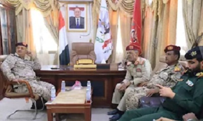 سيئون .. قائد المنطقة العسكرية الثانية يزور قيادة المنطقة العسكرية الأولى