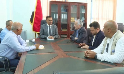 أمين عام حضرموت يناقش أوجه التعاون المشترك مع منظمة اليونبس