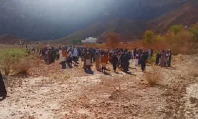 تشييع مهيب للفقيد خميس بن ناصر بن سعد في مديرية رخية