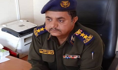 مدير  جوازات منفذ ميناء الوديعه البري العقيد بن سيف يعزي العميد  يوسف احمد  العليمي  في وفاة والدته 