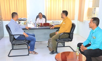 الدكتور العمودي يلتقي بقيادة نقابة المهن الصحية بهيئة مستشفى سيئون العام