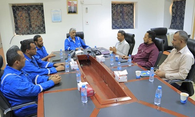 مدير عام كهرباء وادي حضرموت يزور محطة بترومسيلة الغازية ويشيد بنجاح تشغيل التوربين الثالث