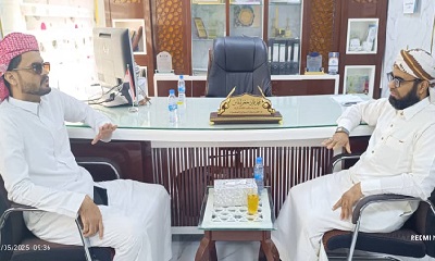 لقاء بسيؤن  يناقش عملية تفويج الحجاج  إلى الأرضي المقدسه  عبر منفذ ميناء الوديعه البري للعام 1446ه‍