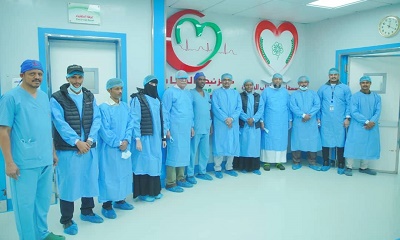 الأمين العام لمحلي حضرموت يدشن المرحلة الثانية من مشروع القلب للأطفال بمركز نبض الحياة بالمكلا