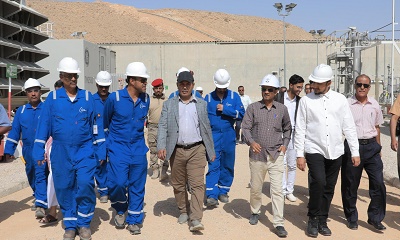 الوكيل العامري يزور شركة بترومسيلة ويناقش سبل تعزيز كهرباء وادي حضرموت 