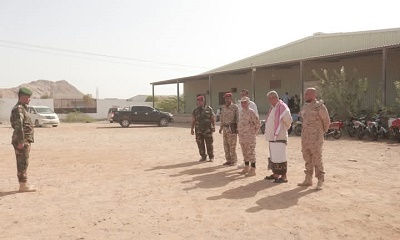 العميد الذيباني يتفقد دورة الاستجداد لأفراد المؤسسة الاقتصادية بساحل حضرموت