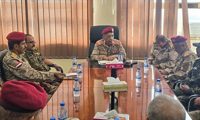المنطقة العسكرية الثانية تعلن رفع جاهزيتها القتالية وتناقش خطة عيد الأضحى لتعزيز أمن حضرموت