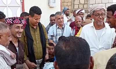 مدير عام مديرية غيل باوزير يحضر عواد الشيخ “العطيشي” ويُشيد بإحياء الموروث الشعبي