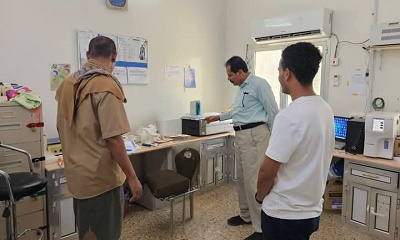 مدير عام مديرية ساه يتفقد سير الدوام عقب انتهاء إجازة العيد