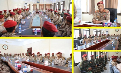 قائد المنطقة العسكرية الثانية يلتقي بخريجي الكلية الحربية من منتسبي المنطقة 