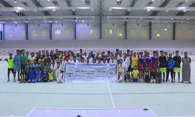 أستعراض شبابي ورياضي بمناسبة اليوم العالمي الأولمبي بمدينة سيئون