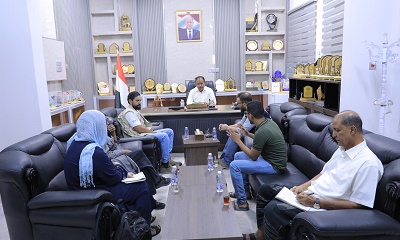 الوكيل العامري يبحث مع وفد برنامج الغذاء العالمي تدخلات البرنامج في قطاعي المياه والزراعة بوادي وصحراء حضرموت
