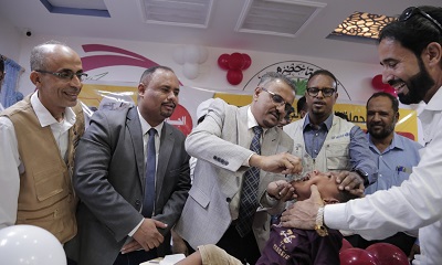 برعاية وزير الصحة ومحافظ حضرموت.. الأمين العام يدشن الحملة الوطنية الطارئة للتحصين ضد شلل الأطفال في حضرموت