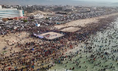 خفر السواحل بحضرموت ينقذ شاب ثلاثيني من الغرق في شواطئ شرمة