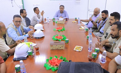 الوكيل العامري يلتقي بالفريق الهندسي لليونبس ( UNOPS )