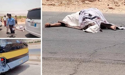 حادث مروري مروع يودي بحياة سائق دراجة نارية بوادي حضرموت